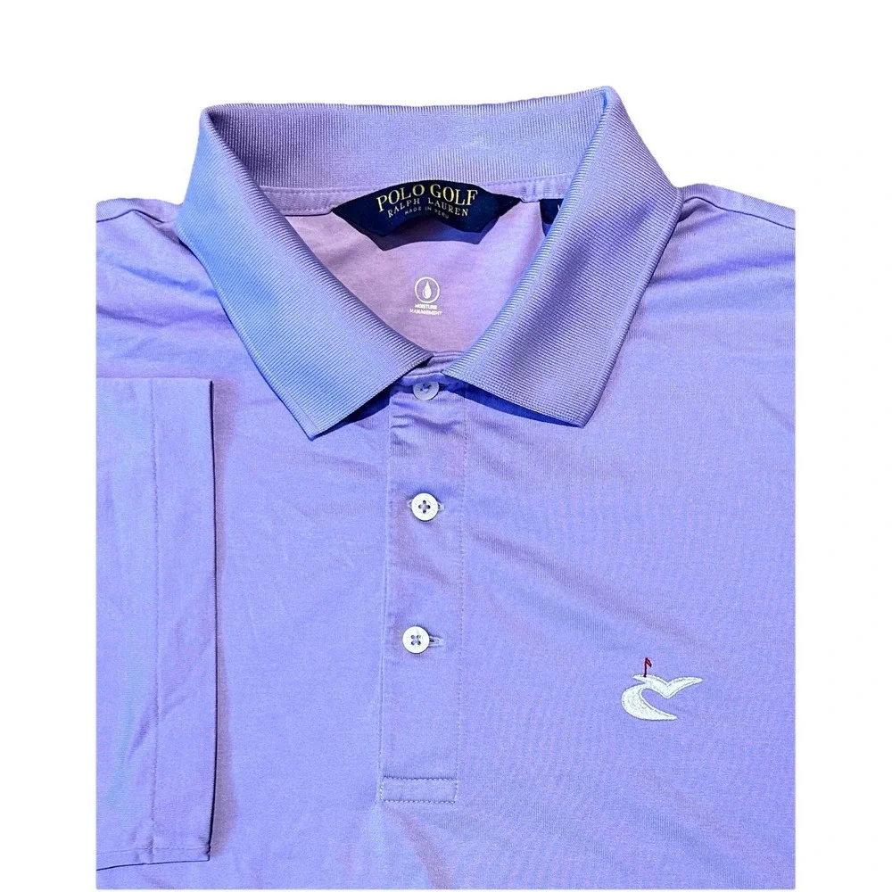 Caves Valley Golf Club X Ralph Lauren Polo Shirt Mens‎ Large Purple *Logo - Picture 8 of 8